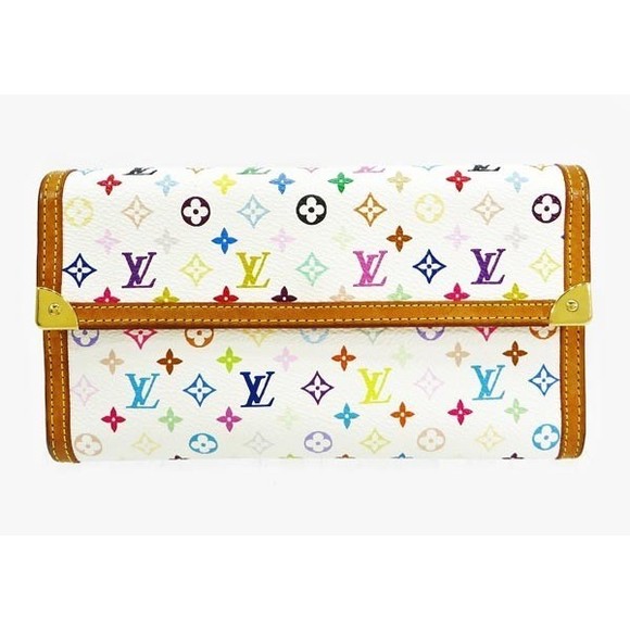 Louis Vuitton Multicolor Tri White Long Bron Wallet - Picture 1 of 3
